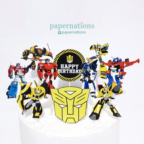 Transformers Cupcake Toppers